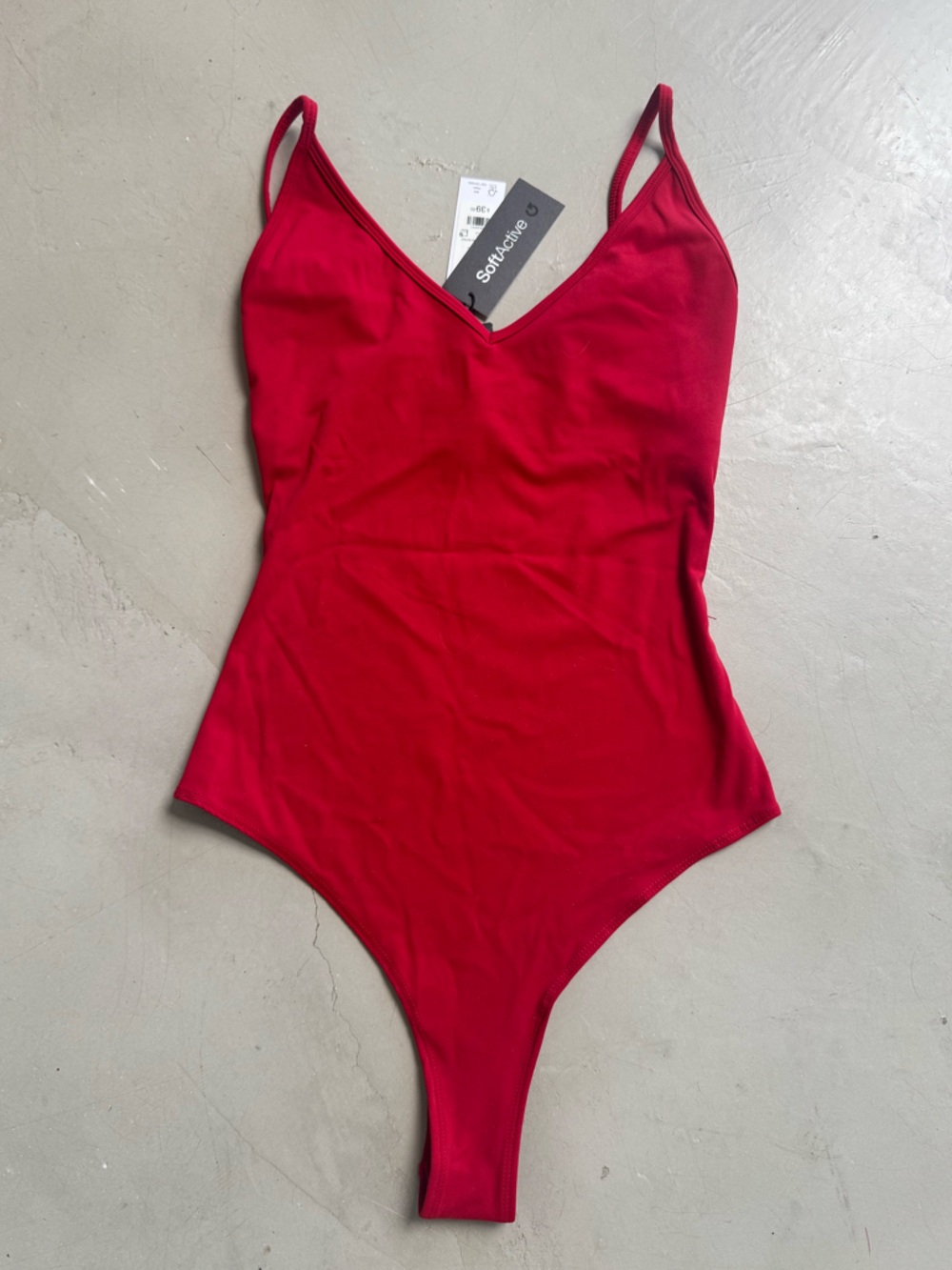 Garage Red V-Neck Bodysuit